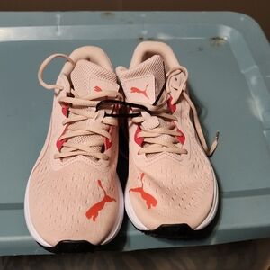Puma Athletic Shoes - Peach and Red